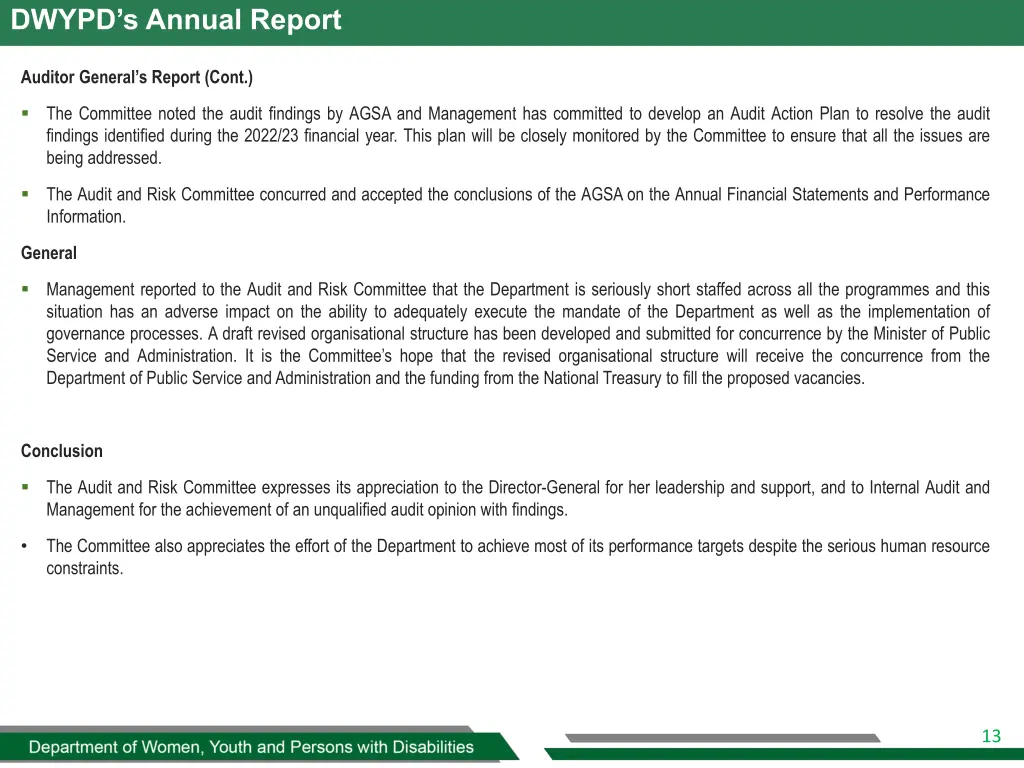 dwypd s annual report 9