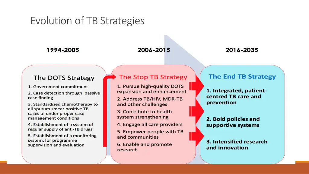 evolution of tb strategies