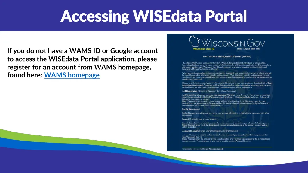 accessing accessing wisedata