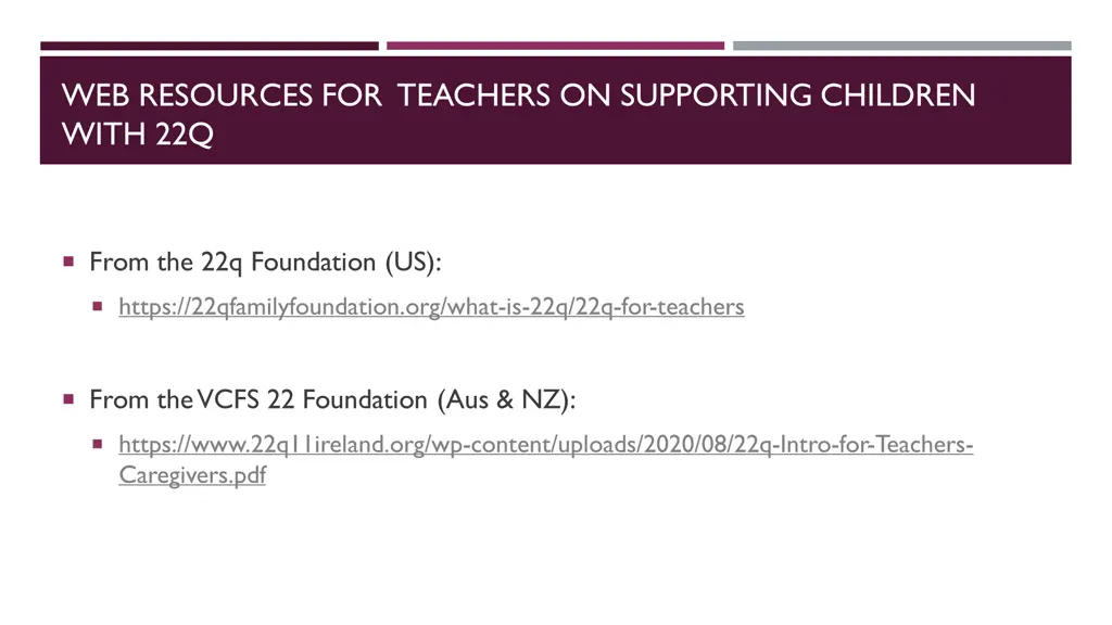 web resources for teachers on supporting children