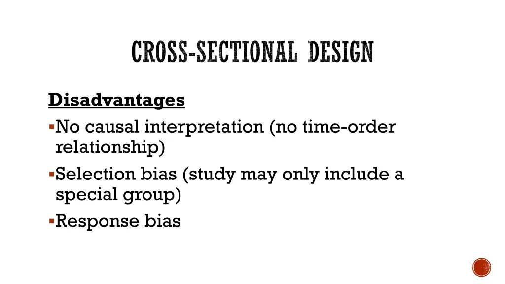 cross sectional design 1
