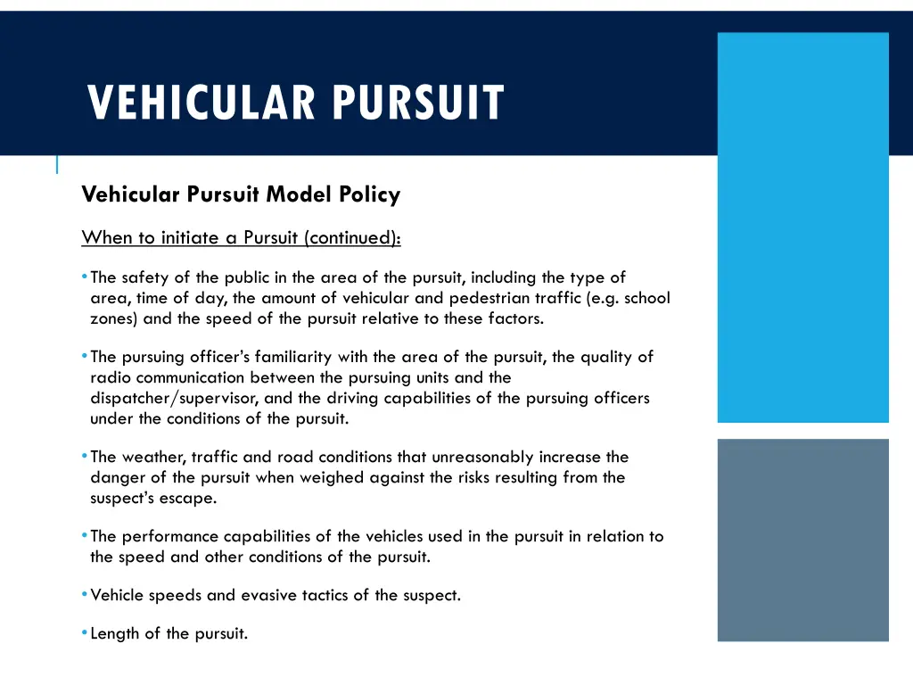 vehicular pursuit 14