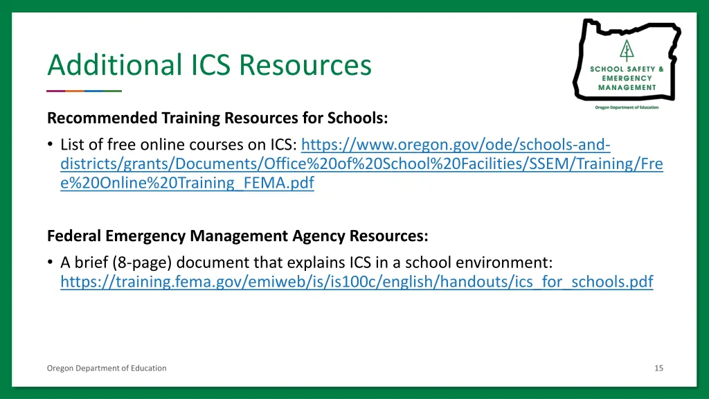 additional ics resources