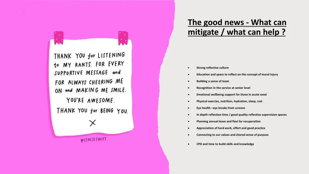 the good news what can mitigate what can help