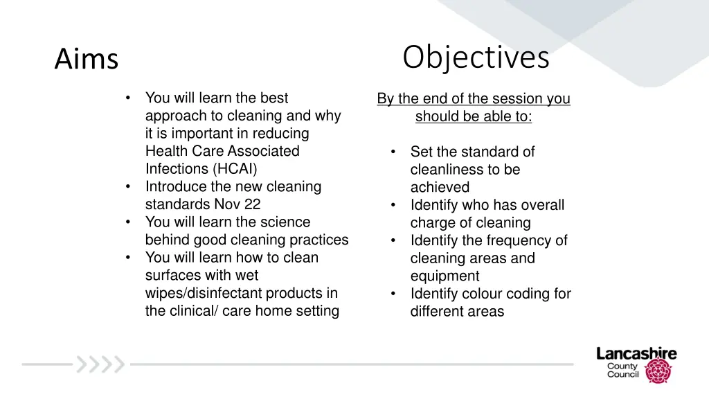 objectives