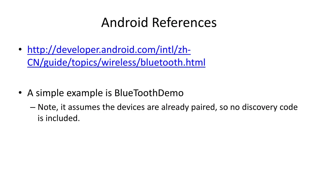 android references
