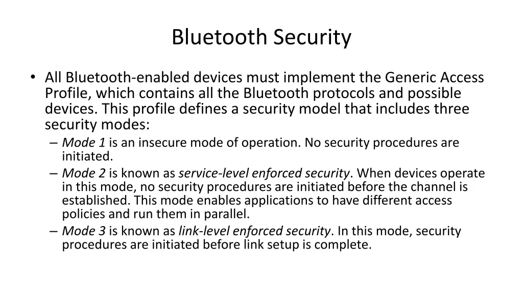 bluetooth security