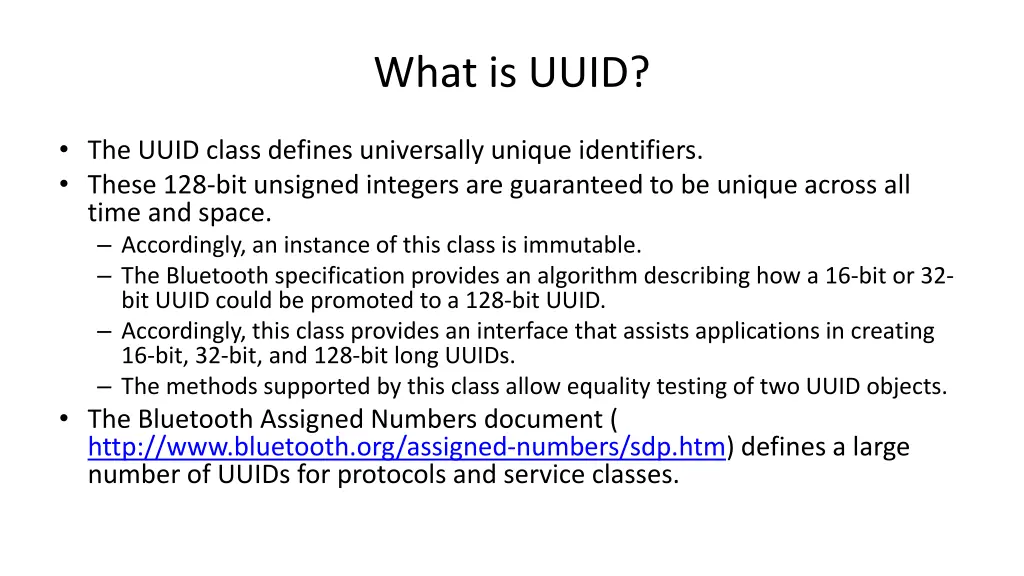 what is uuid
