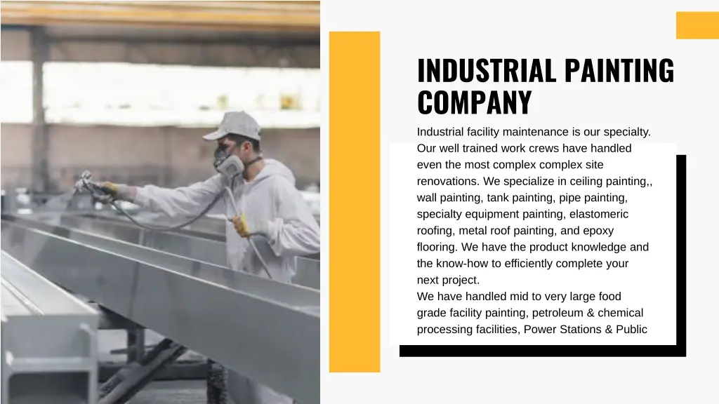 industrial painting company industrial facility