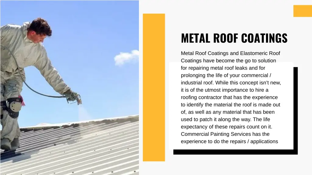 metal roof coatings