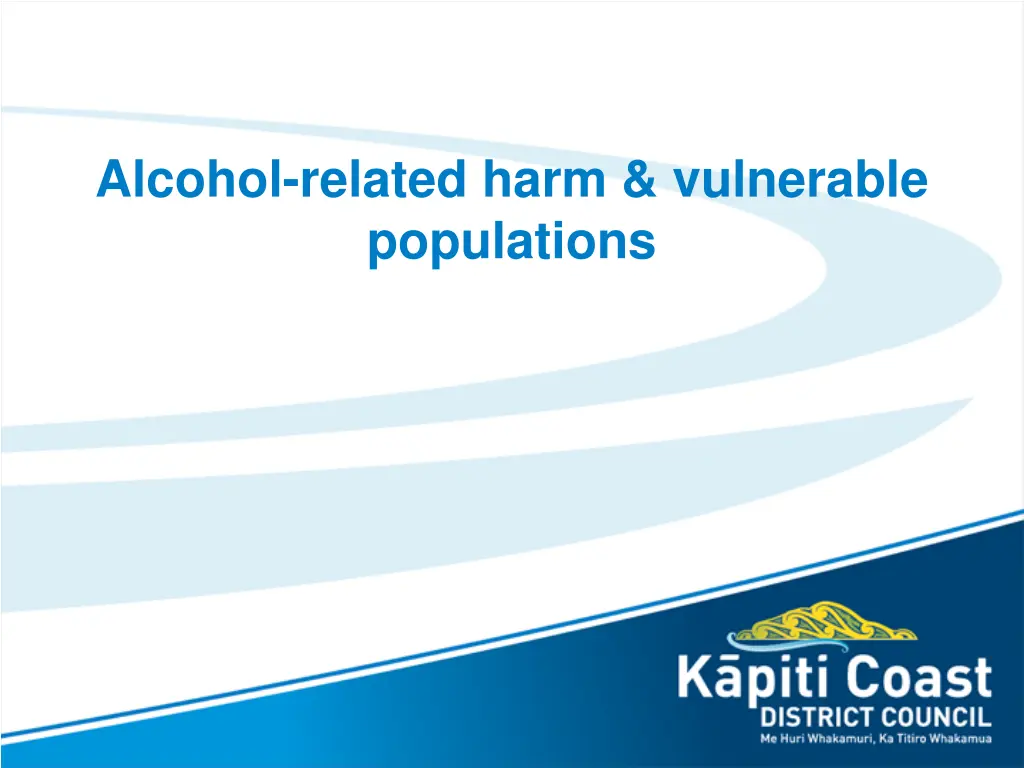 alcohol related harm vulnerable populations
