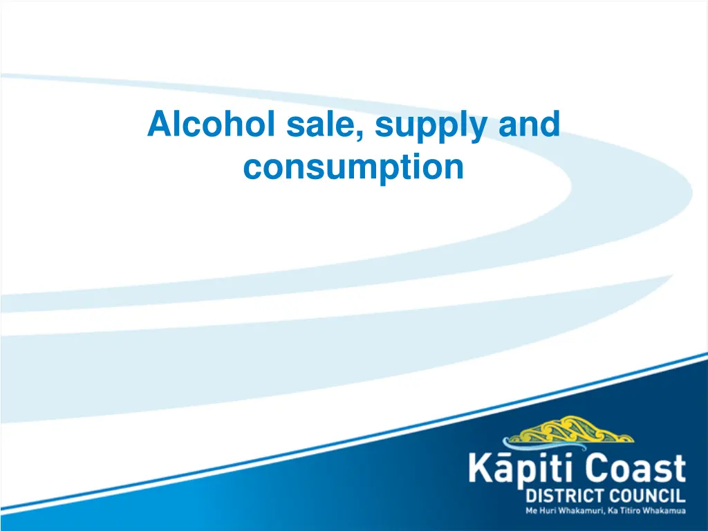 alcohol sale supply and consumption