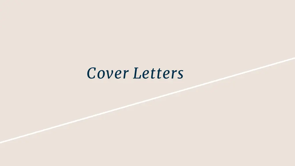 cover letters