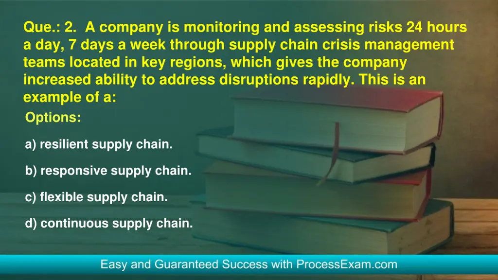 que 2 a company is monitoring and assessing risks