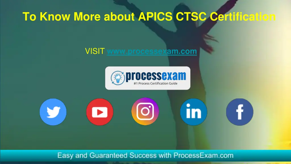 to know more about apics ctsc certification