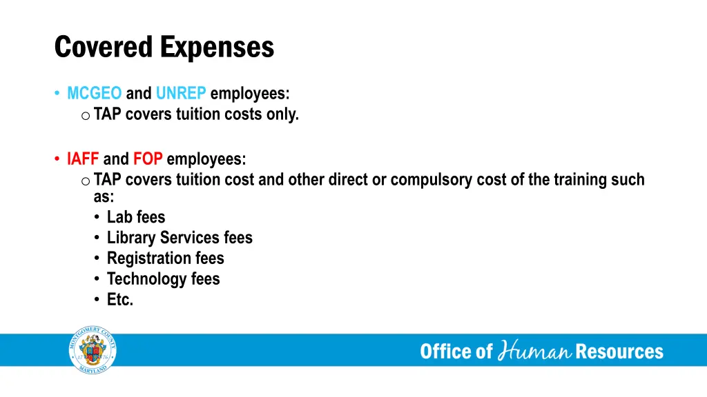 covered expenses