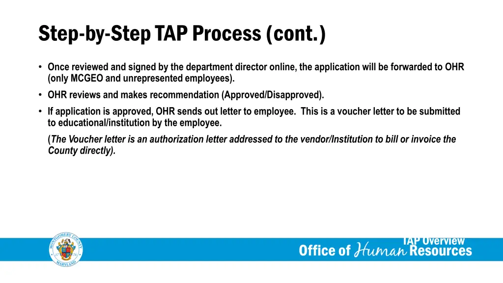 step by step tap process cont 1