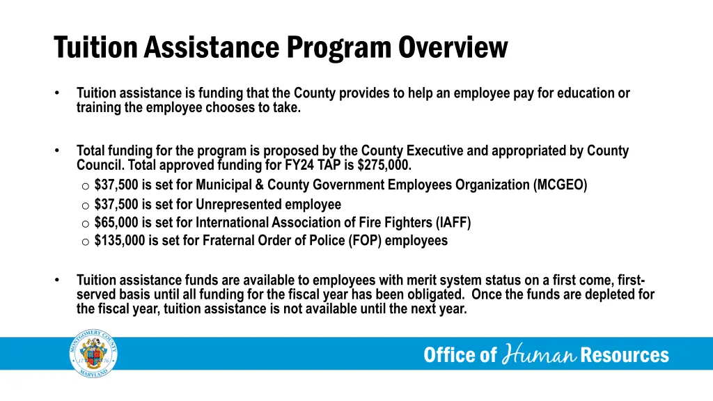 tuition assistance program overview