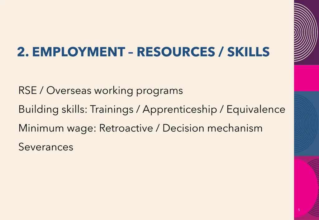 2 employment resources skills