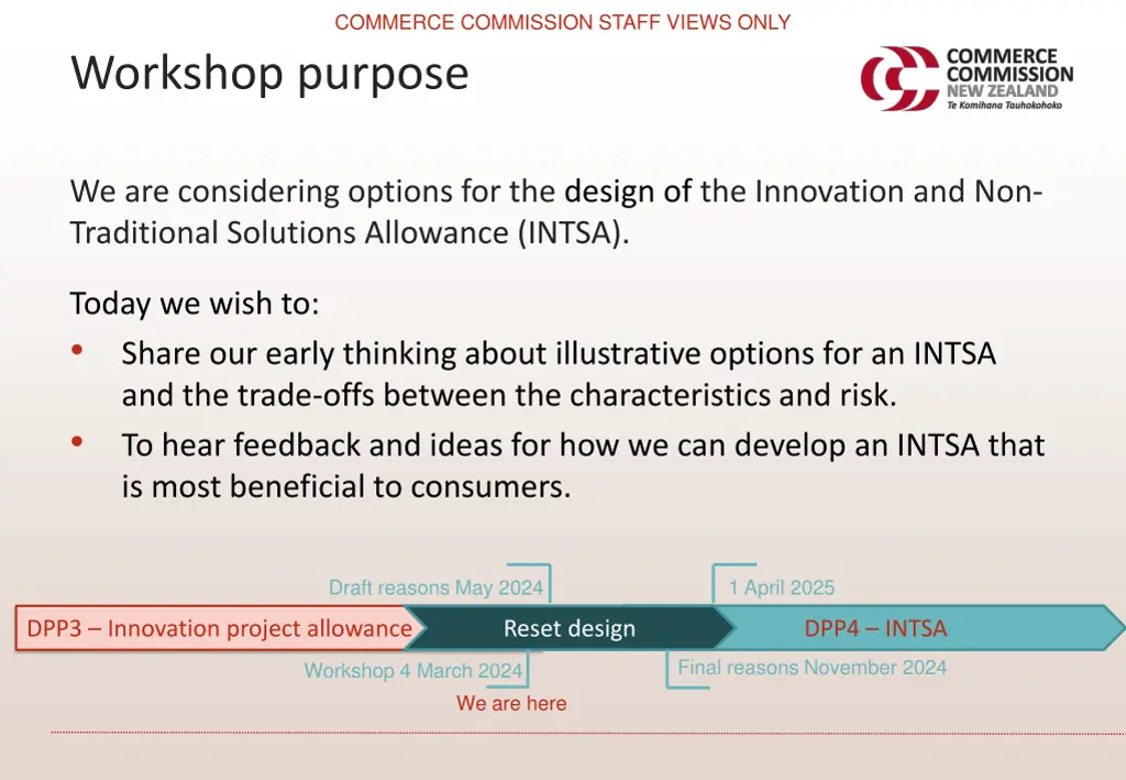 commerce commission staff views only 2