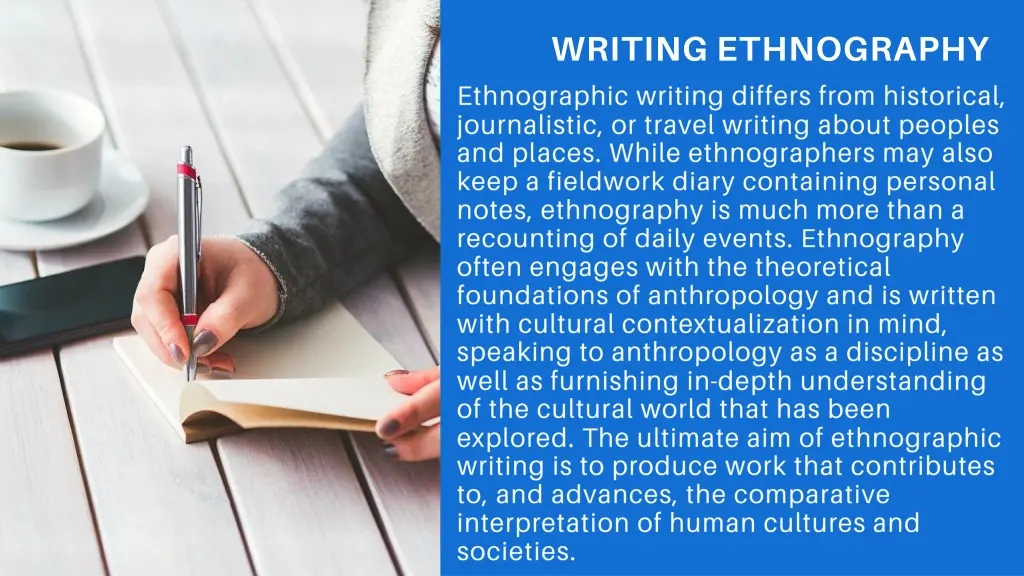 writing ethnography