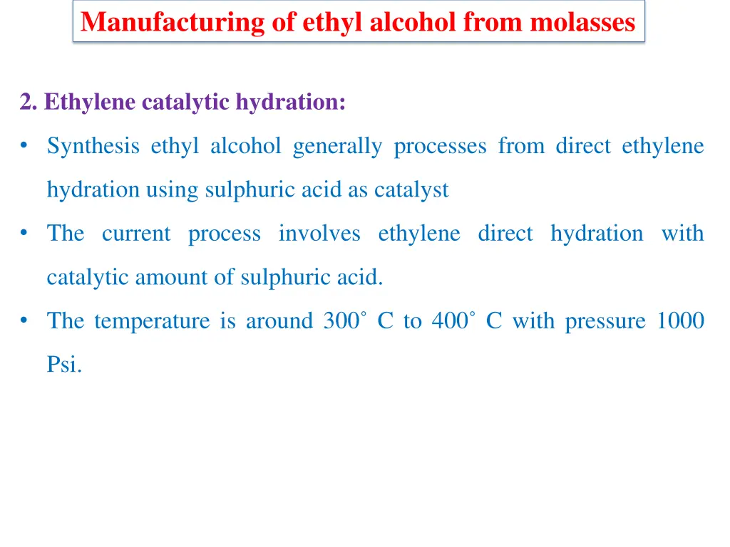 manufacturing of ethyl alcohol from molasses 2