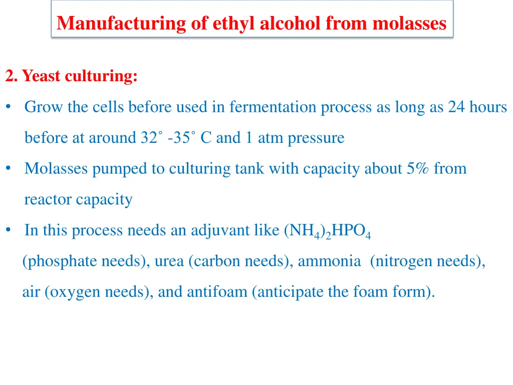 manufacturing of ethyl alcohol from molasses 5