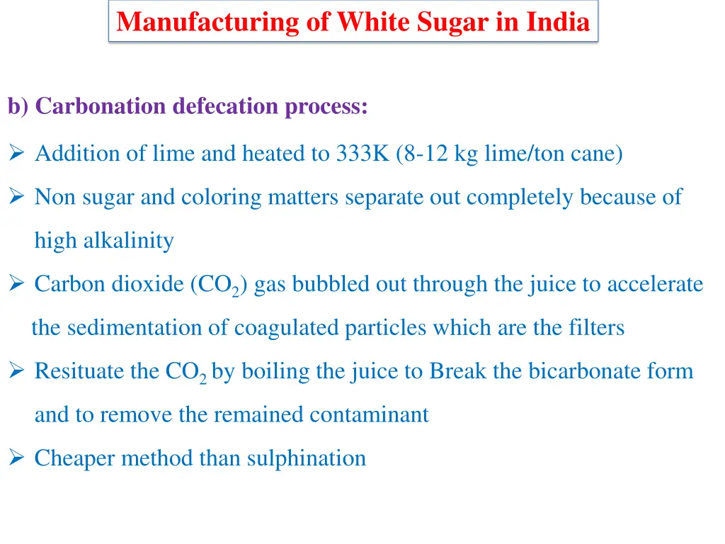 manufacturing of white sugar in india 1