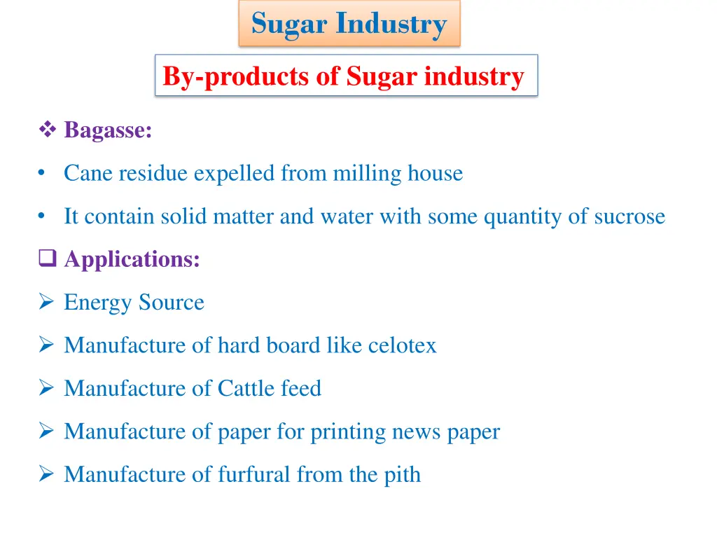 sugar industry 33
