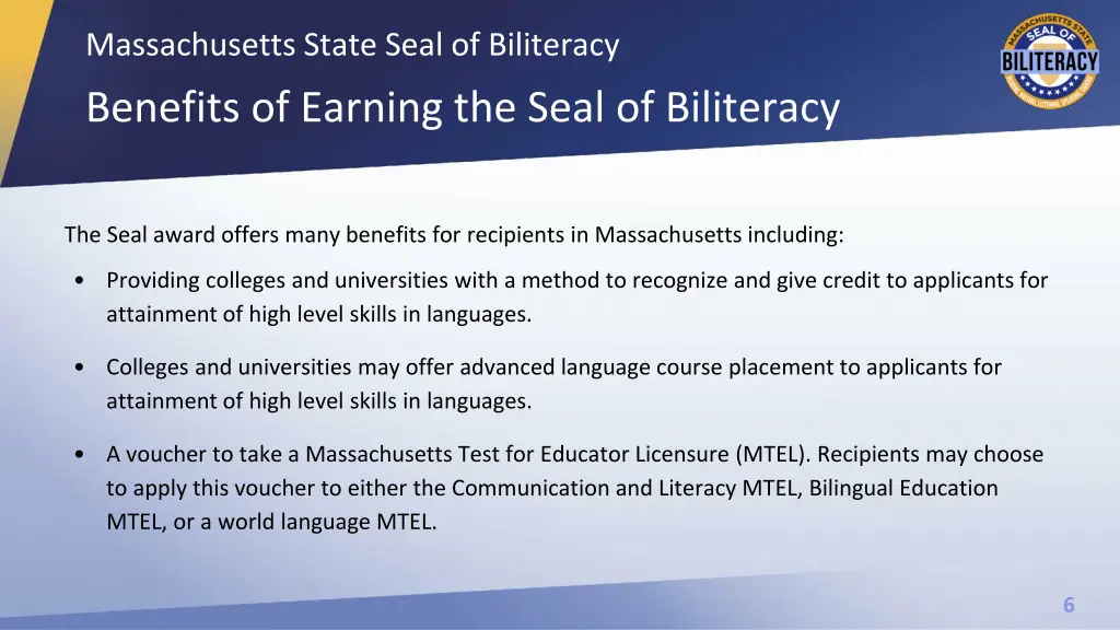 massachusetts state seal of biliteracy benefits