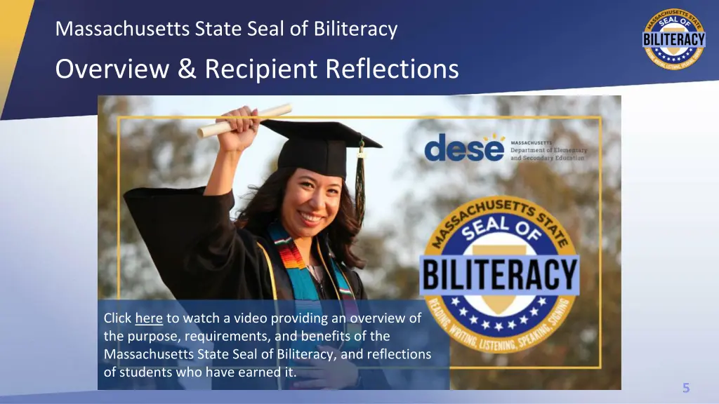 massachusetts state seal of biliteracy overview