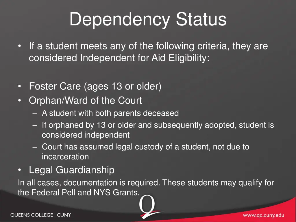 dependency status