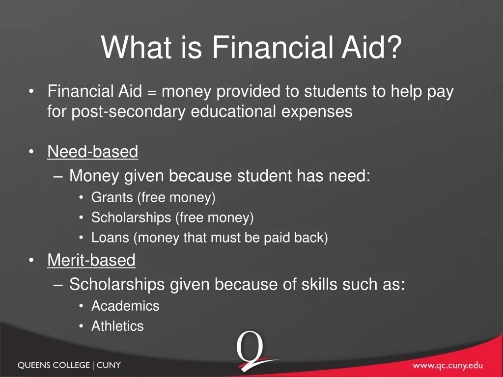 what is financial aid