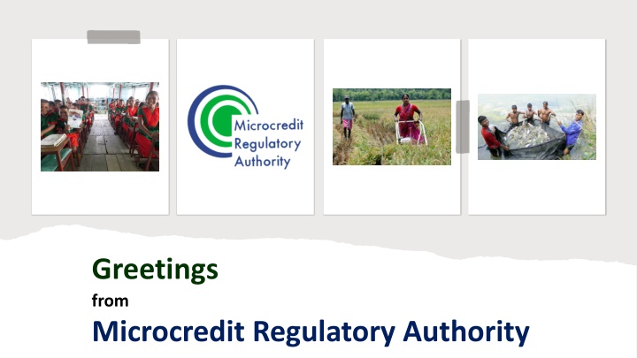 greetings from microcredit regulatory authority