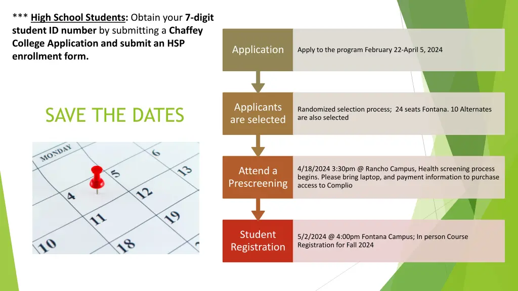 high school students obtain your 7 digit student 1