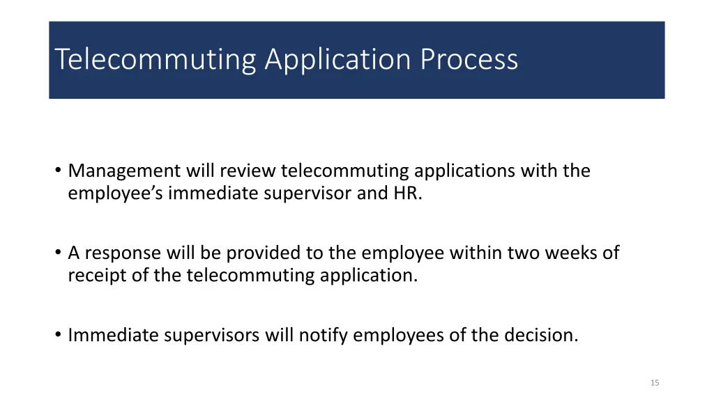 telecommuting application process 1