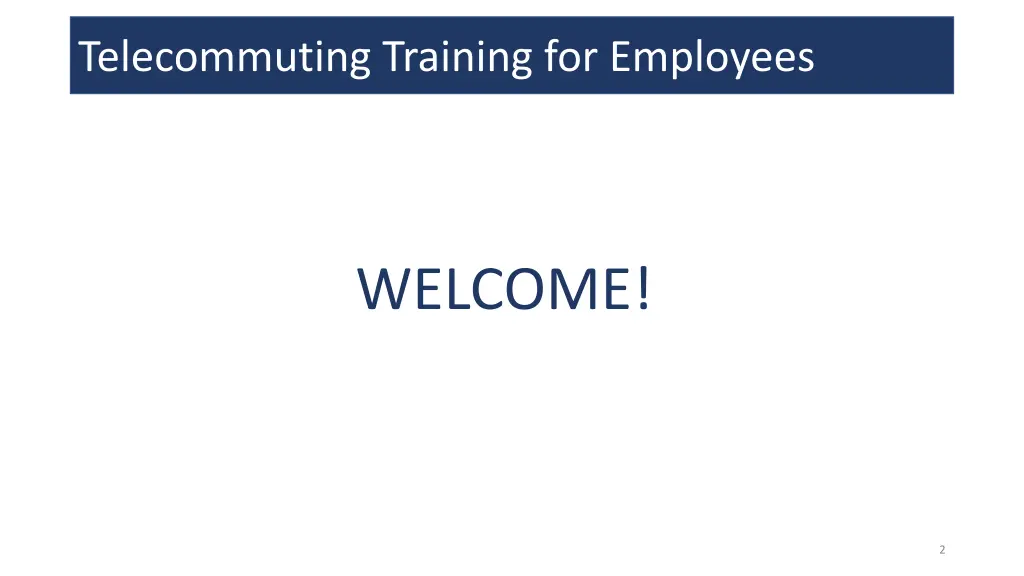 telecommuting training for employees 1