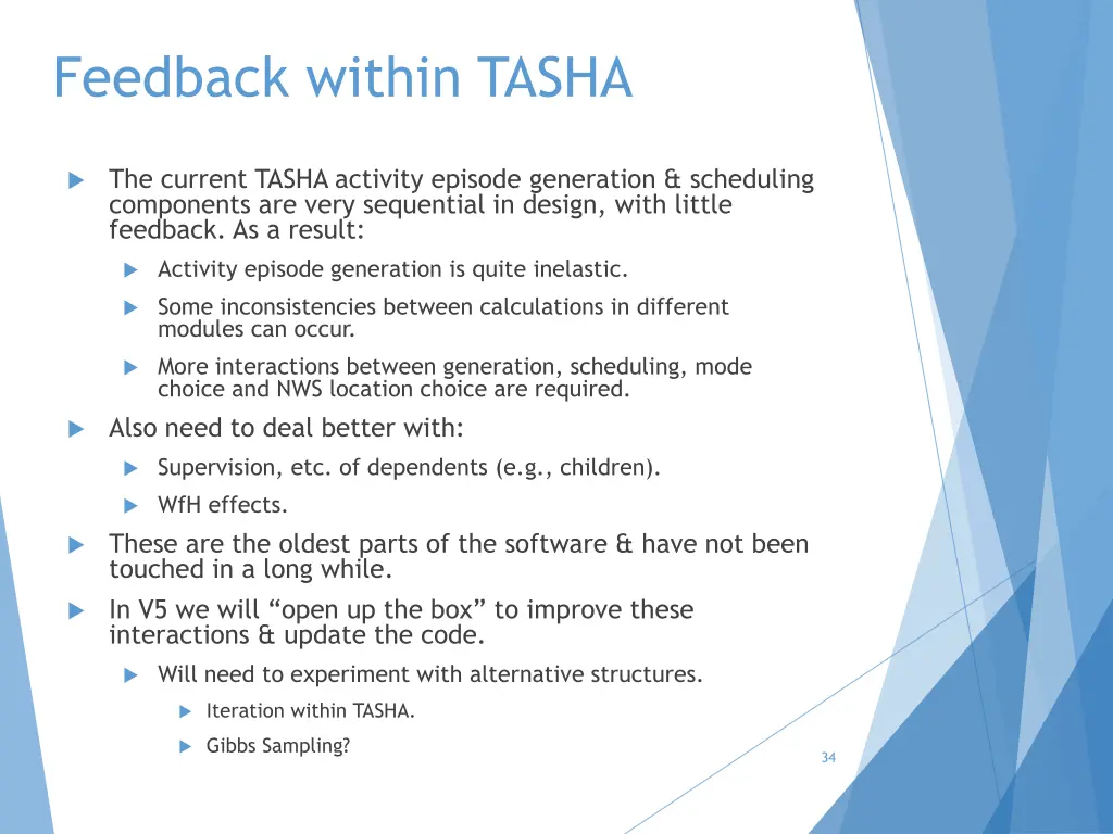 feedback within tasha