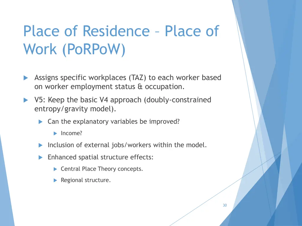 place of residence place of work porpow