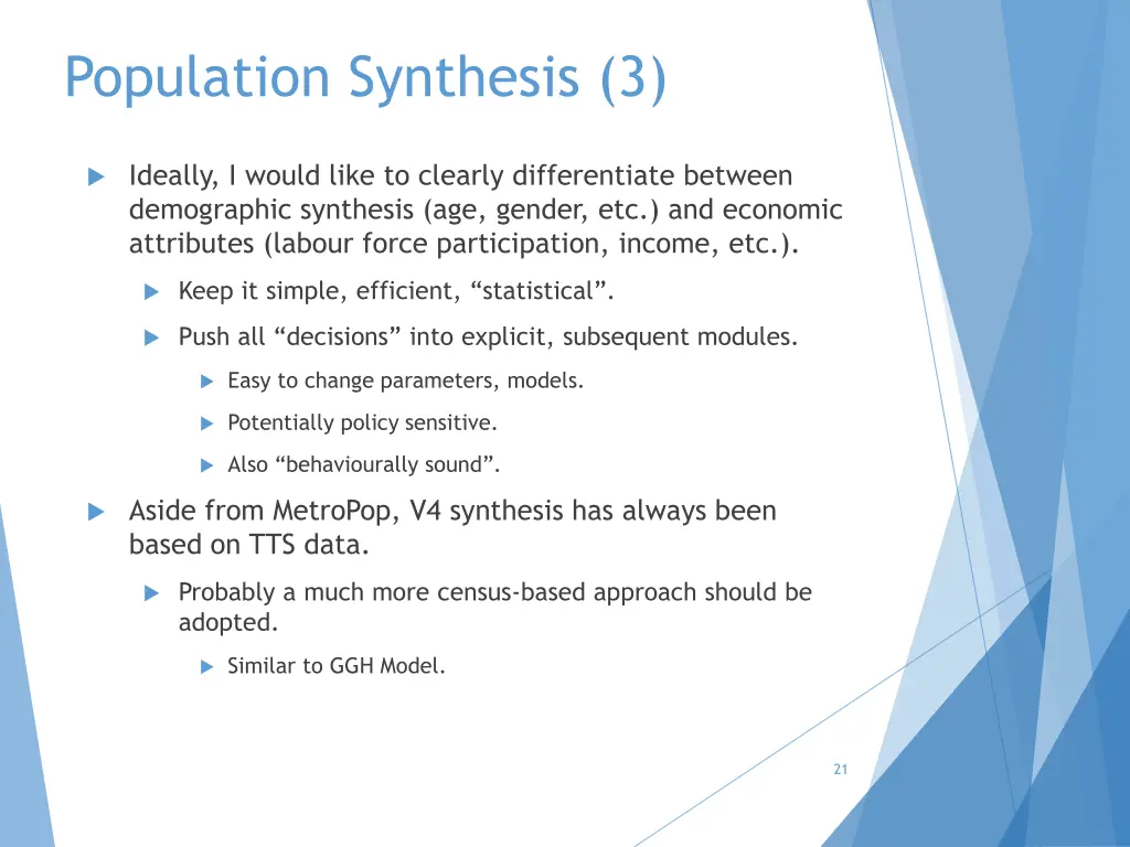 population synthesis 3