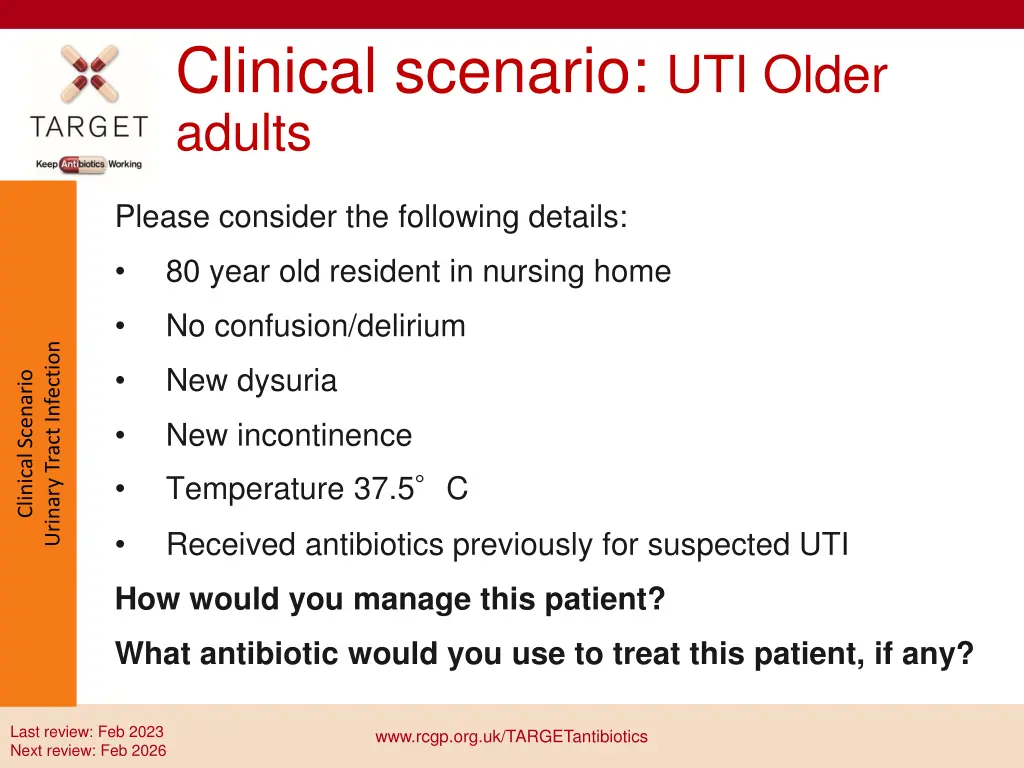 clinical scenario uti older adults 3