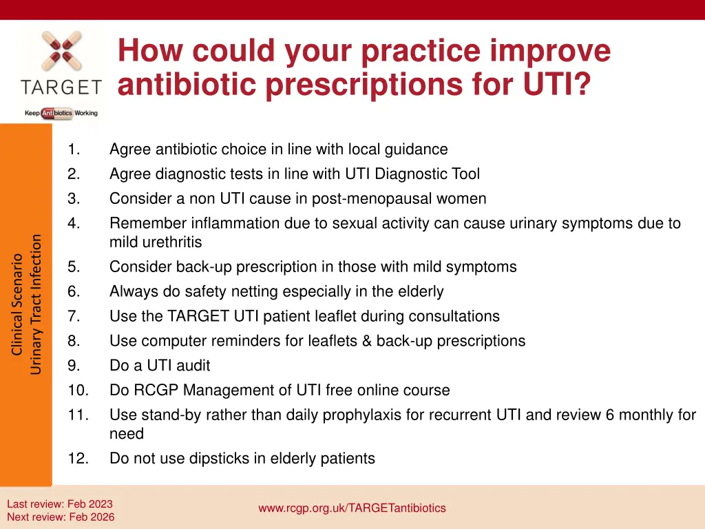 how could your practice improve antibiotic