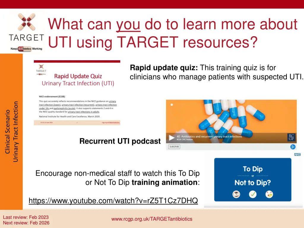 what can you do to learn more about uti using