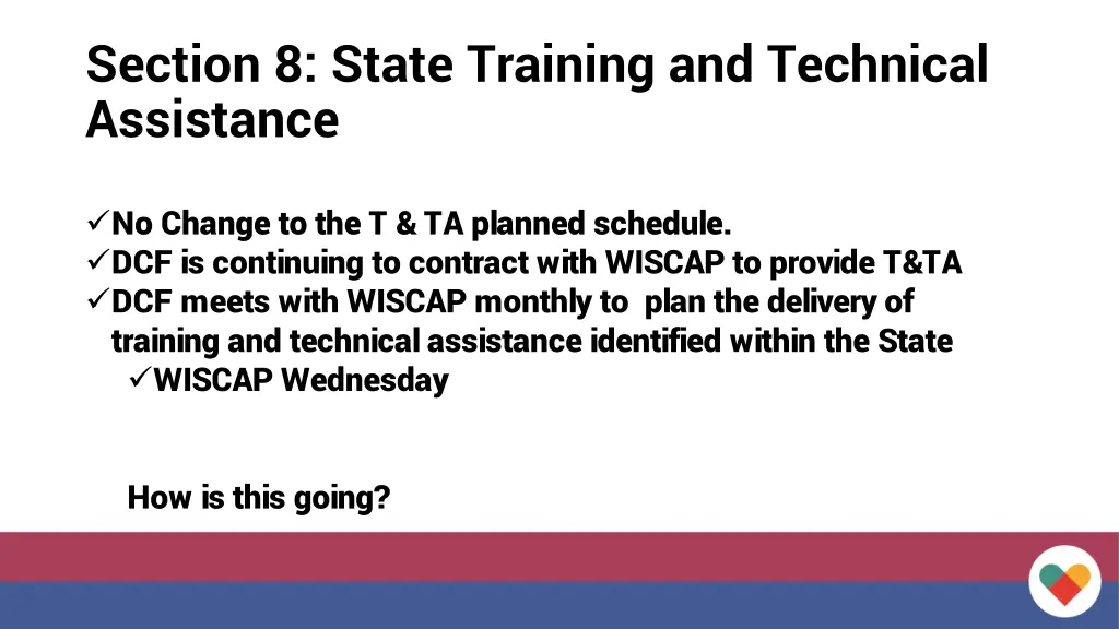 section 8 state training and technical assistance
