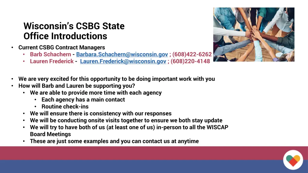wisconsin s csbg state office introductions