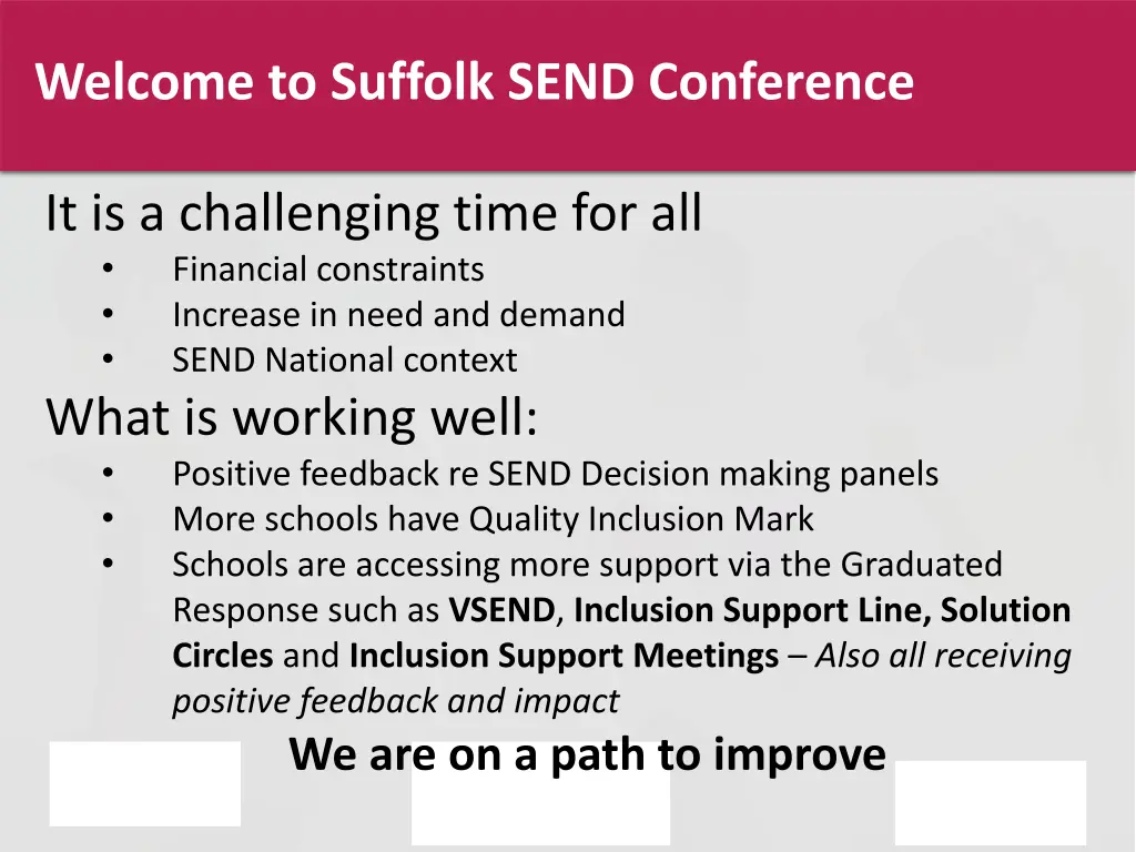 welcome to suffolk send conference 1