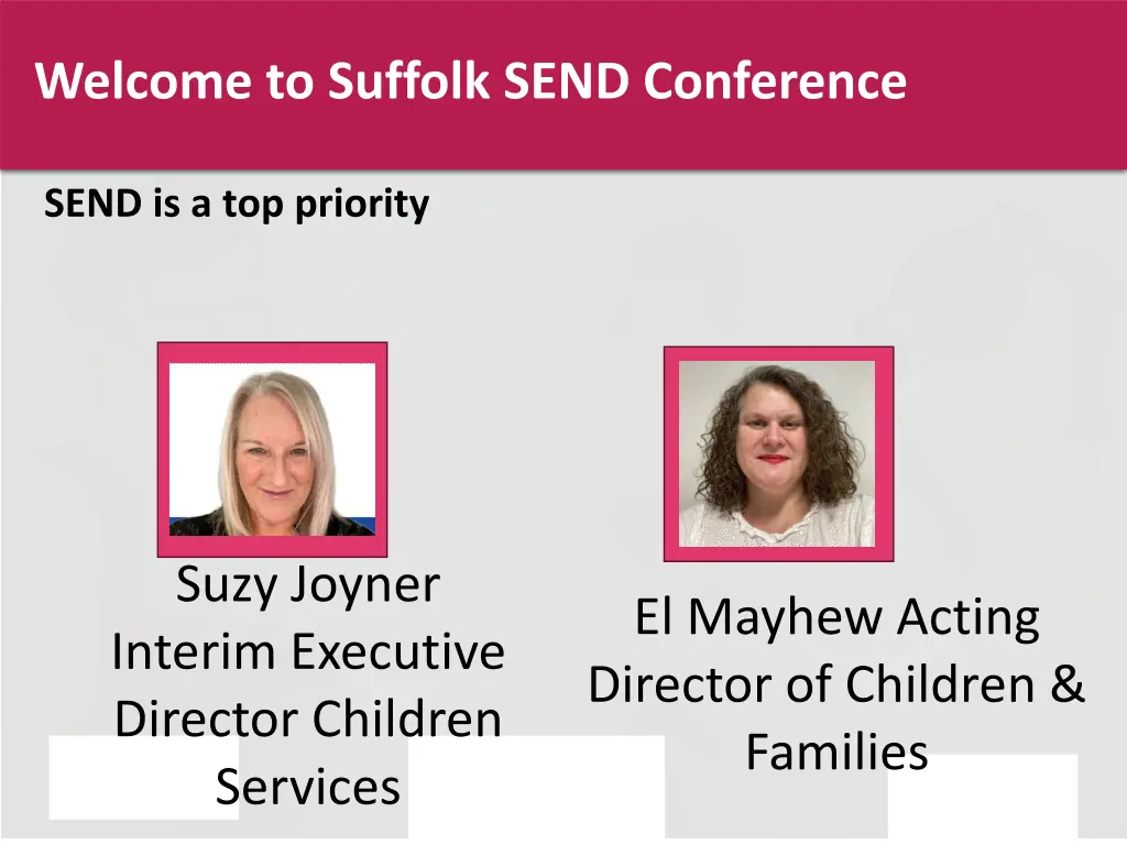 welcome to suffolk send conference