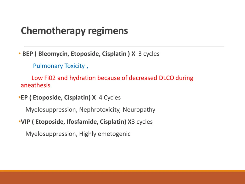 chemotherapy regimens