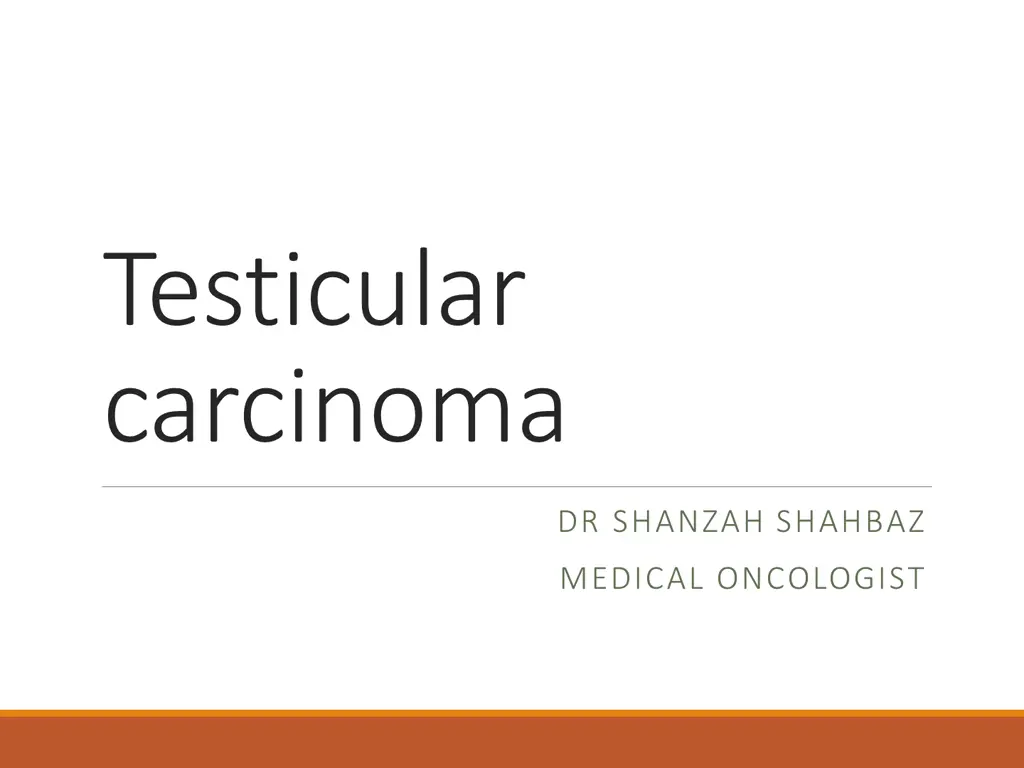 testicular carcinoma