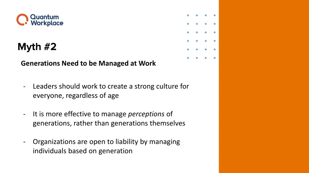 generations need to be managed at work